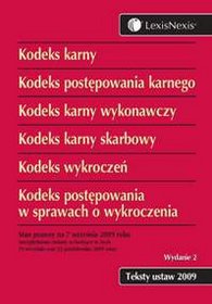 Kodeks karny Kodeks postępowania karnego Kodeks karny wykonawczy Kodeks karny skarbowy Kodeks wykroc
