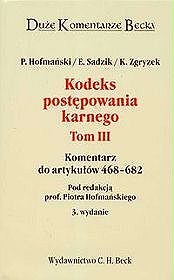 Kodeks postępowania karnego t.3