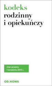 Kodeks rodzinny i opiekuńczy 1.09.2013