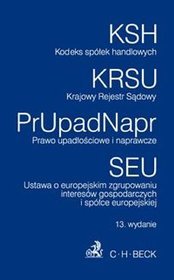 Kodeks spółek handlowych Krajowy Rejestr Sądowy Prawo upadłościowe i naprawcze Ustawa o europejskim zgrupowaniu interesów gospodarczych i spółce europejskiej