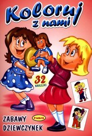 Zabawy dziewczynek Koloruj z nami
