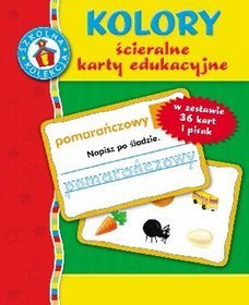 Kolory. Ścieralne karty edukacyjne