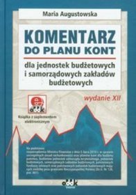 Komentarz do planu kont dla jednostek budżetowych i samorządowych zakładów budżetowych (+CD)
