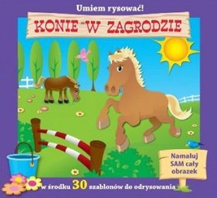 Konie w zagrodzie. Umiem rysować