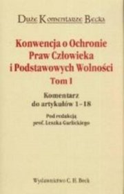 Konwencja o ochronie praw człowieka i Podstawowych Wolności - tom 1