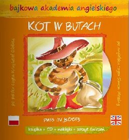 Bajkowa akademia angielskiego. Tom 2. Kot w butach / Puss in boots  (książka + CD + naklejki + zeszy