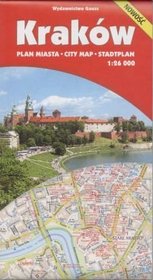 Kraków - plan miasta (skala 1:26 000)