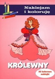 Królewny. Naklejam i koloruję