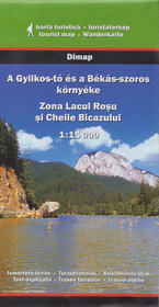 Lacul Rosu Przełom Bicaz mapa 1:15 000 Szarvas