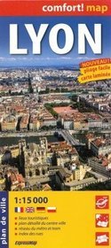 Lyon laminowany plan miasta 1:15 000