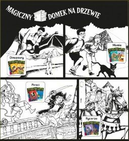 Magiczny domek na drzewie zestaw 1/2011 Dinozaury
