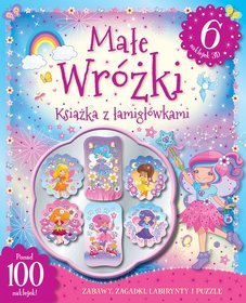 Małe wróżki. Książka z łamigłówkami. 6 naklejek 3D