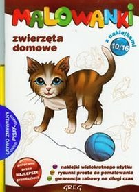 Malowanki 10 Zwierzęta domowe + pisak