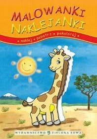 Malowanki Naklejanki z żyrafą