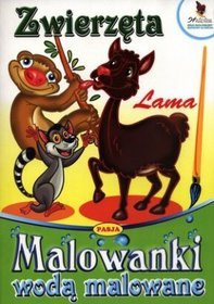 Malowanki wodą malowane. Zwierzęta - Lama