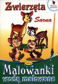 Zwierzęta Sarna Malowanki wodą malowane