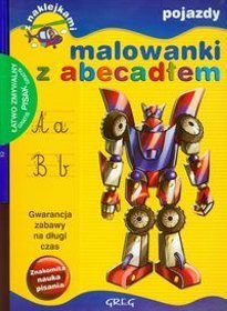 Malowanki z abecadłem Pojazdy + pisak