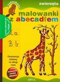 Malowanki z abecadłem Zwierzęta + pisak