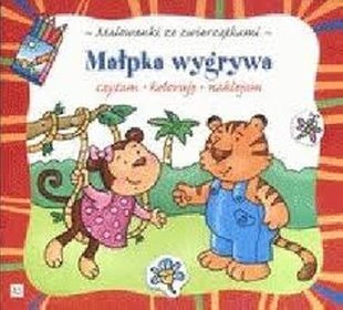 Malowanki ze zwierzątkami Małpka wygrywa