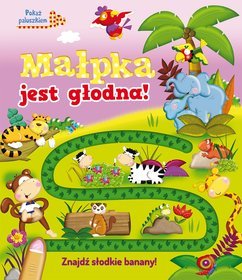 Małpka jest głodna Pokaż paluszkiem