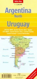 Mapa Argentyna Północna - Urugwaj 1:2 500 000 Nel