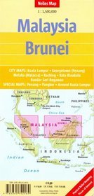 Mapa Malezja - Brunei 1:1 500 000 Nelles