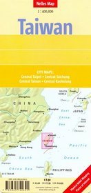 Mapa Tajwan 1:400 000 Nelles