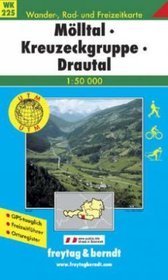 MĂślltal-Kreuzeckgruppe mapa 1:35 000 Freytag  Berndt