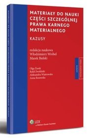 Materiały do nauki części szczególnej prawa karnego materialnego. Kazusy