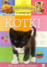 Minialbum z naklejkami Kotki