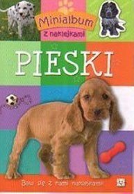 Minialbum z naklejkami Pieski