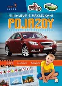 Minialbum z naklejkami Pojazdy zeszyt 3