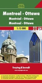 Montreal Ottawa mapa 1:15 000 Freytag  Berndt