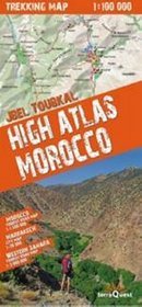 Morocco High Atlas trekking map 1:100 000