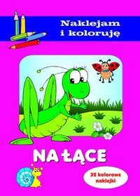 Na łące. Naklejam i koloruję