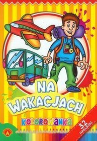 Na wakacjach. Kolorowanka