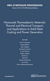 Nanoscale Thermoelectric Materials: Thermal and Electrical Transport, and Applications to Solid-stat