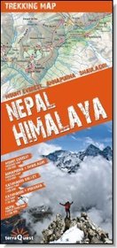 Nepal Himalaya - trekking map