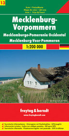 Niemcy część 13 Meklemburgia-Pomorze Przednie mapa 1:200 000 Freytag  Berndt