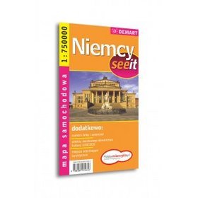 Niemcy - mapa samochodowa (skala 1:750 000)