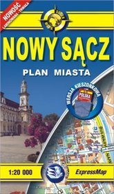 Nowy Sącz - kieszonkowy laminowany plan miasta w skali 1:20 000