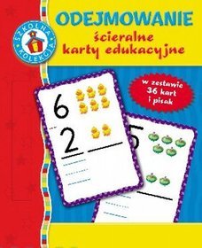 Odejmowanie. Ścieralne karty edukacyjne