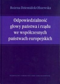 Odpowiedzialność głowy państwa i rządu we współczesnych państwach europejskich