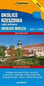 Okolice Rzeszowa część północna okolice Mielca mapa turystyczna 1:50000