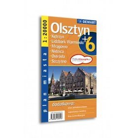 Olsztyn - plan miasta (skala 1:20 000)