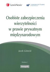 Osobiste zabezpieczenia wierzytelności w prawie prywatnym międzynarodowym