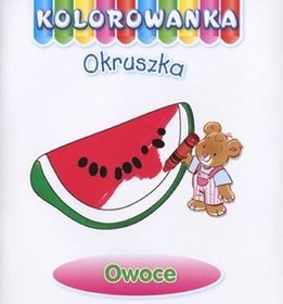 Owoce. Kolorowanka Okruszka