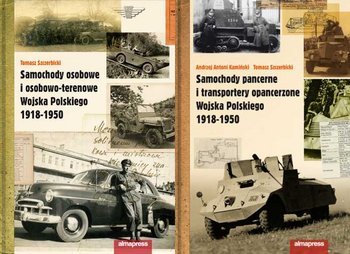 Pakiet. Samochody osobowe i osobow +o-terenowe Wojska Polskiego 1918-1950 Samochody pancerne i transportery opancerzone Wojska Polskiego 1918 - 1950