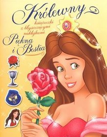 Piękna i Bestia Królewny Książeczki z błyszczącymi naklejkami