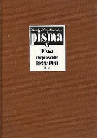 Pisma rozproszone - tom 2. 1923-1931